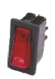 RPSLRA Piano Switch - Light Single Red	